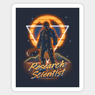 Retro Research Scientist Sticker